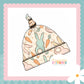 Cottage Bunnies Mint - Handmade Tie Knot Baby Hat