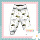 Vintage Military Print French Terry Relaxed Fit Yoga Waist & Cuff Joggers