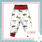 Vintage Military Print French Terry Relaxed Fit Yoga Waist & Cuff Joggers
