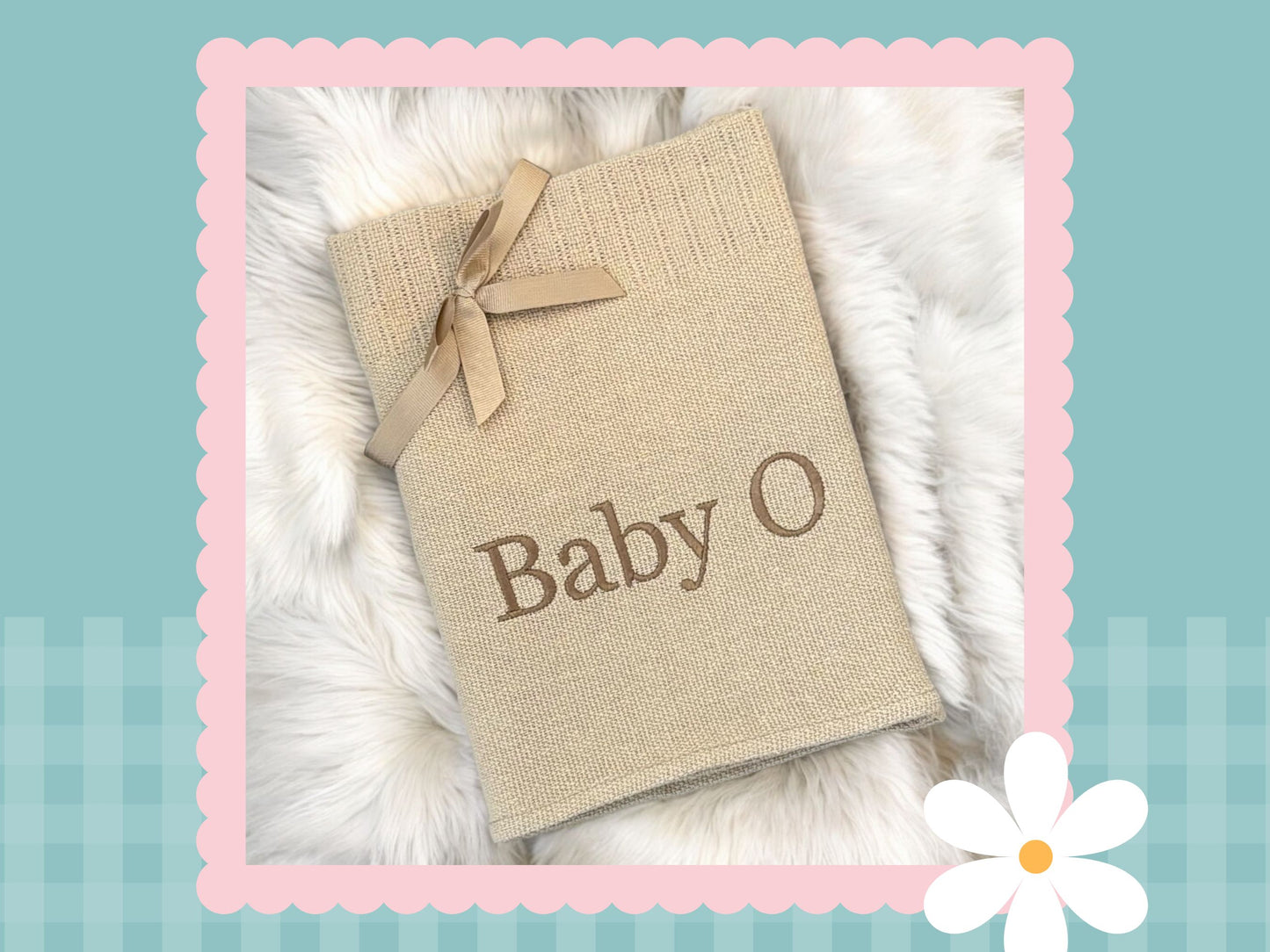 NEW STYLE Deluxe Cellular Personalised Baby Blanket