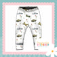 Vintage Military Print French Terry Cuff Leggings