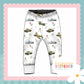 Vintage Military Print French Terry Cuff Leggings