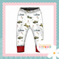 Vintage Military Print French Terry Cuff Leggings