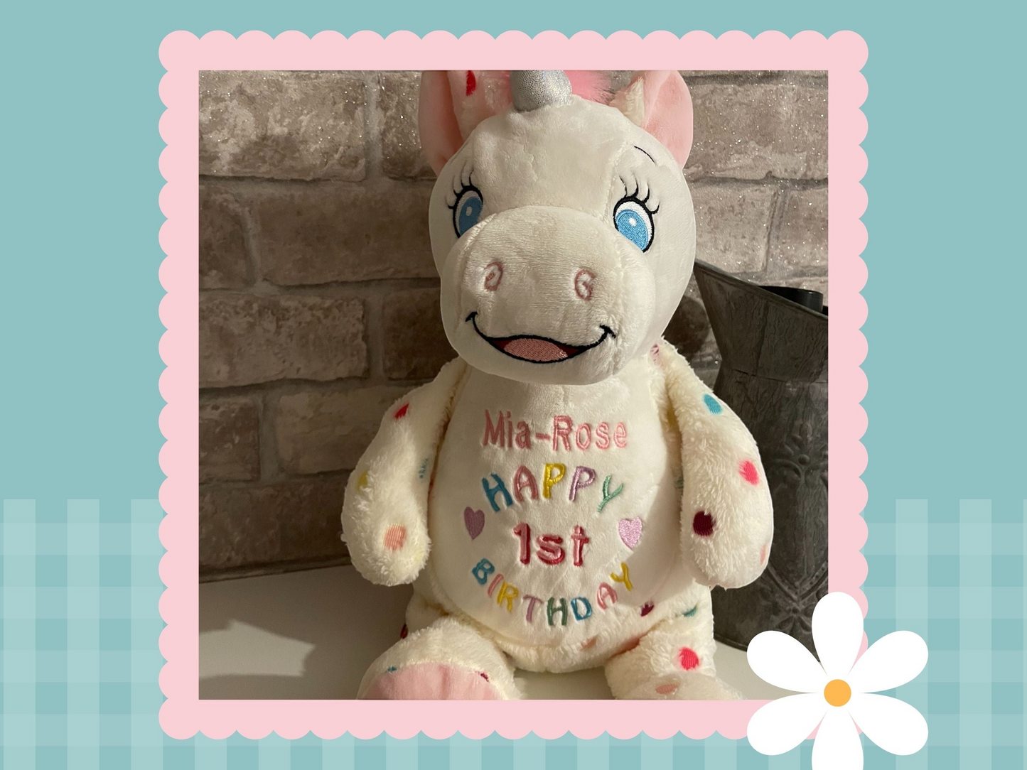 Aurora Unicorn | Official Cubbies Soft Toy | Personalised