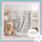 Mr Bunny Print Handmade Baby Blanket