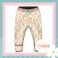 Cottage Bunnies Mint - French Terry Cuff Leggings