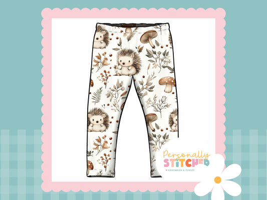 Exclusive Hedgehog Print French Terry Classic Leggings