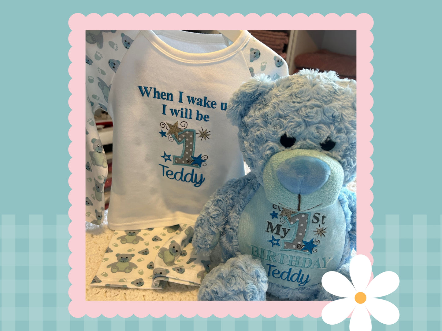 Blue Tummi Bear (Personalised)