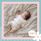 Mr Bunny Print Handmade Baby Blanket
