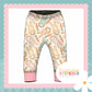 Cottage Bunnies Mint - French Terry Cuff Leggings