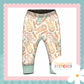 Cottage Bunnies Mint - French Terry Cuff Leggings