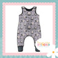 Floral Spider French Terry Romper