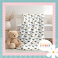 Vintage Military Print Handmade Baby Blanket