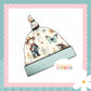 On The Farm Print Handmade Tie Knot Baby Hat
