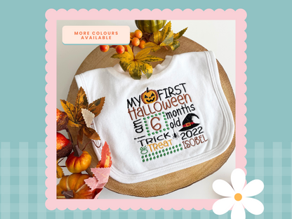 My First Halloween Personalised Bib | Embroidered