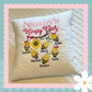 Family Honey Bees Handmade Cushion