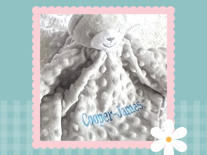 Personalised Bubble Bear Comforter | Embroidered