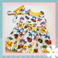 Handmade Happy Bugs Print Blossom Dress