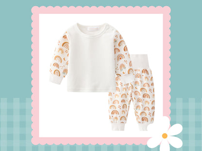 Somewhere Over The Rainbow Print Lounge Set | Soft Cotton Loungewear | Clearance