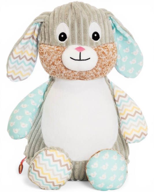 Mint Sensory Bunny | Official Cubbie Soft Toy | Personalised