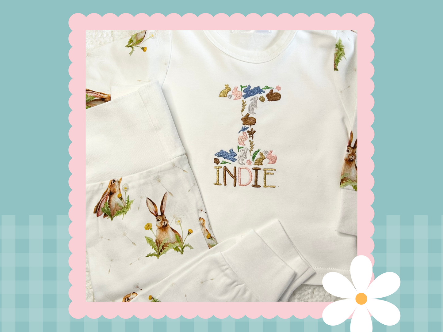 Hare & The Dandelion Personalised Lounge Set (Baby & Kids)