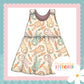 Cottage Bunnies Mint - French Terry Blossom Dress