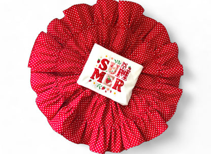 Red Polka Dot | Woven Cotton Preston Skirt