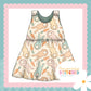 Cottage Bunnies Mint - French Terry Blossom Dress