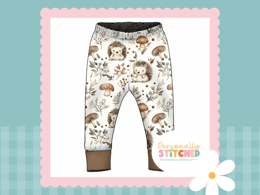 Exclusive Hedgehog Print French Terry Cuff Leggings