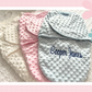 Personalised Dimple Fleece Baby Wrap