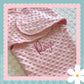 Personalised Dimple Fleece Baby Wrap