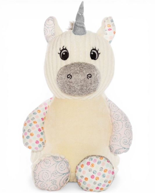 Icing Sugar Unicorn | Official Cubbie Soft Toy | Personalised