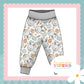 MR Bunny Print French Terry Relaxed Fit Yoga Waist & Cuff Joggers