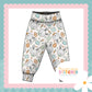 MR Bunny Print French Terry Relaxed Fit Yoga Waist & Cuff Joggers