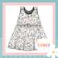MISS Bunny Print French Terry Blossom Dress