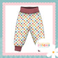 Muted Check Print French Terry Relaxed Fit Yoga Waist & Cuff Joggers