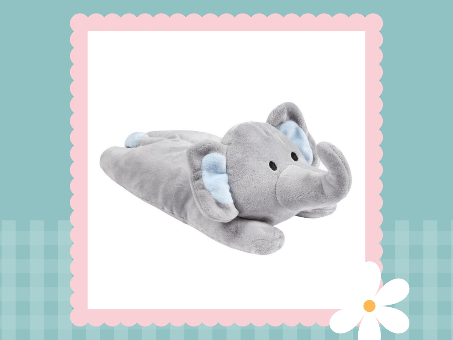 Baby Luxury Plush Blanket With Elephant Plush Toy (Personalised)