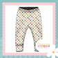 Muted Check Print French Terry Cuff Leggings