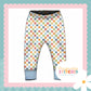 Muted Check Print French Terry Cuff Leggings
