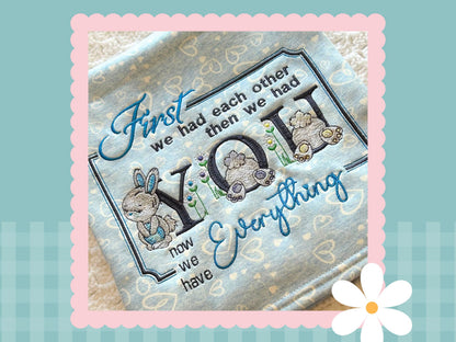 Bugsy Bunny Blanket | Embroidered