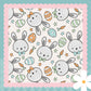 Mr Bunny Print Handmade Baby Blanket