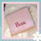 Luxury Personalised Waffle Shawl With Ribbon