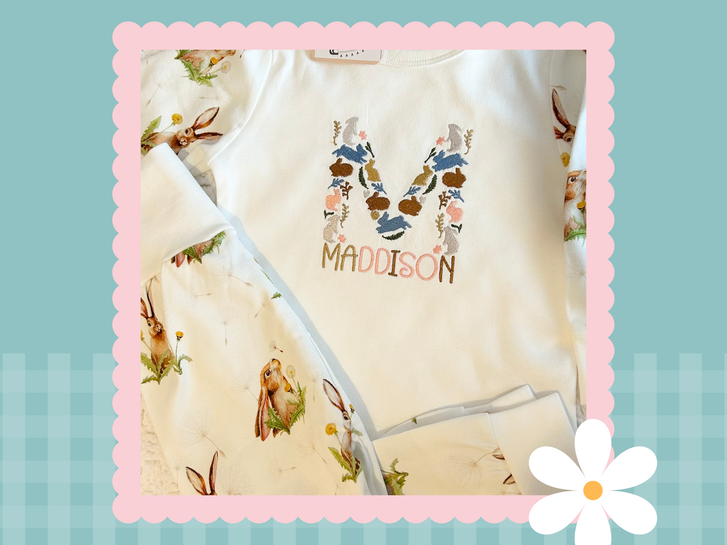 Hare & The Dandelion Personalised Lounge Set (Baby & Kids)