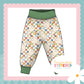 Muted Check Bunny Print French Terry Relaxed Fit Yoga Waist & Cuff Joggers