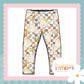 Muted Check Bunny Print French Terry Classic Leggings