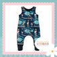Ice Skating Puffins French Terry Romper (Made To Order)
