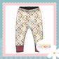 Muted Check Bunny Print French Terry Cuff Leggings