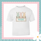 Cottage Bunnies Mint Personalised Printed T-shirt