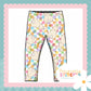 Pastel Check Bunny Print French Terry Classic Leggings