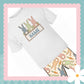 Cottage Bunnies Blue Personalised Printed T-shirt